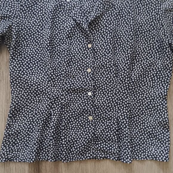 Vintage Peters & Ashley button up womens 12 floral lace collar grannycore 1950s - Picture 5 of 8